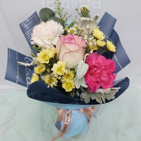 玫瑰康乃馨精緻花束