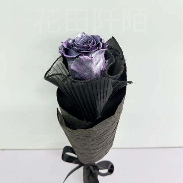 單枝銀紫色玫瑰