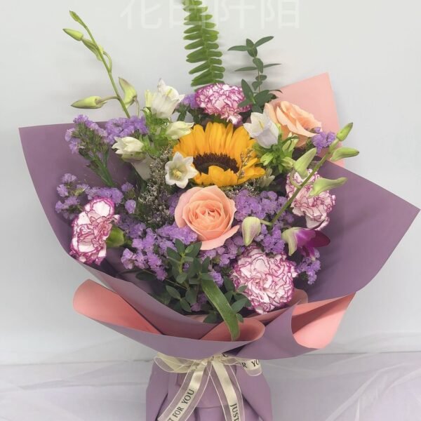 向日葵玫瑰花束