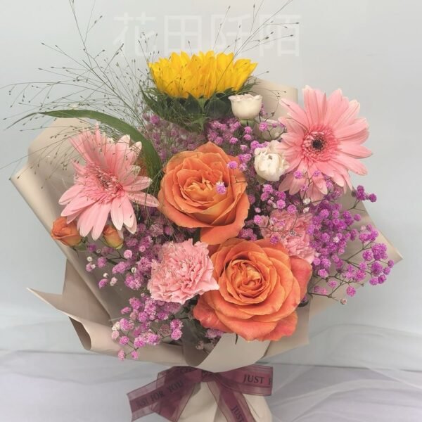 向日葵玫瑰花束