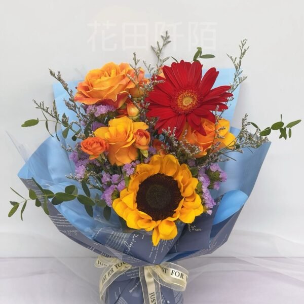 向日葵玫瑰花束