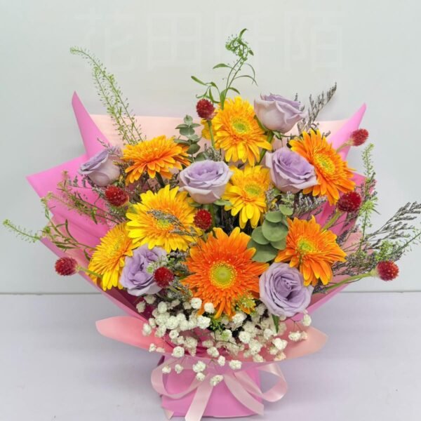 玫瑰非洲菊花束