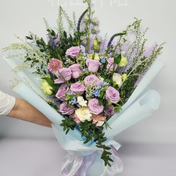 韓式紫玫瑰花束