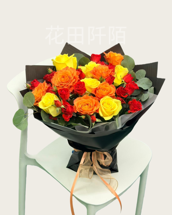 12枝RoseRose玫瑰花束