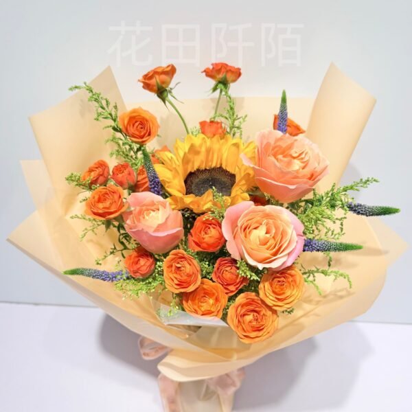 向日葵玫瑰花束