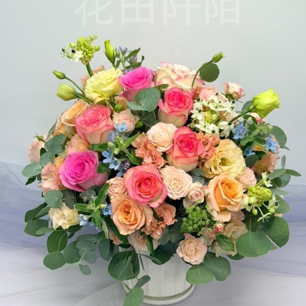 優雅富貴360度枱花