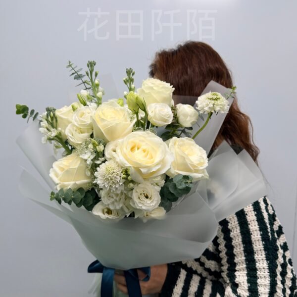 白玫瑰花束