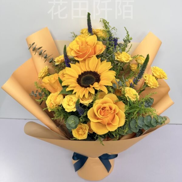 向日葵玫瑰花束
