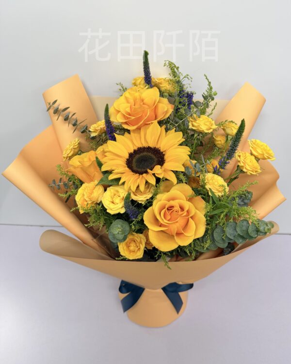 向日葵玫瑰花束