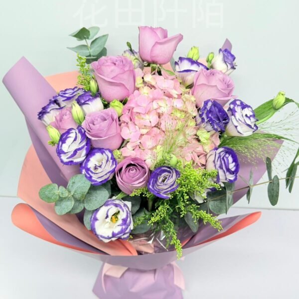 繡球玫瑰花束