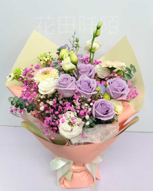 紫玫瑰花束