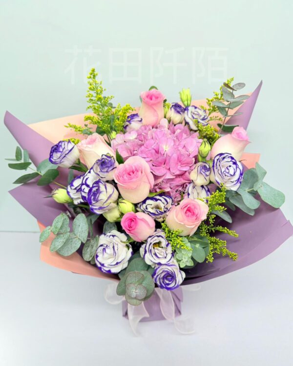 繡球玫瑰花束