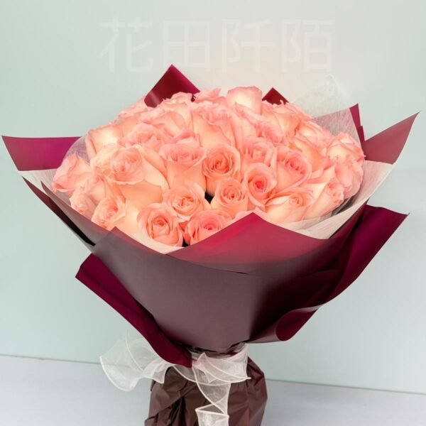 52枝/99枝粉玫瑰花束