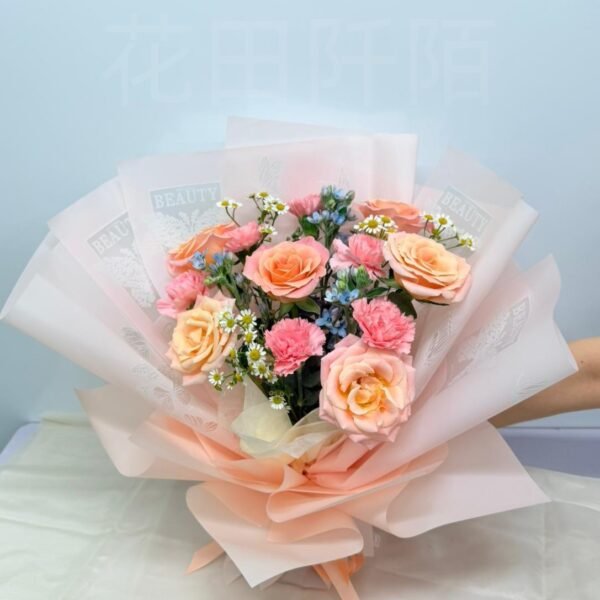 玫瑰康乃馨花束